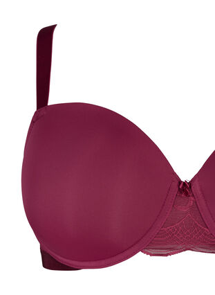 Zizzi Soutien-gorge moulé avec résille, Rhododendron, Packshot image number 2