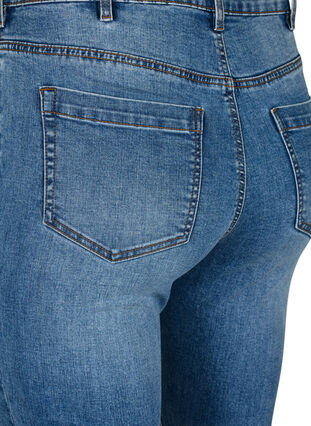 ZizziAmy jeans met een hoge taille en super slanke pasvorm, Blue denim, Packshot image number 3