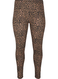 Leggings en viscose à imprimé léopard