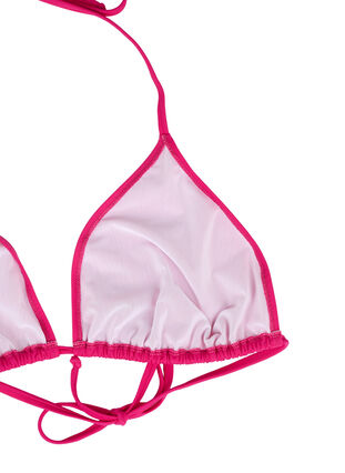 Zizzi Haut de bikini forme triangle de couleur unie, Vivacious, Packshot image number 3