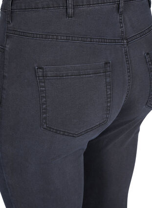 Zizzisuper slim fit Amy jeans met hoge taille, Grey Denim, Packshot image number 3