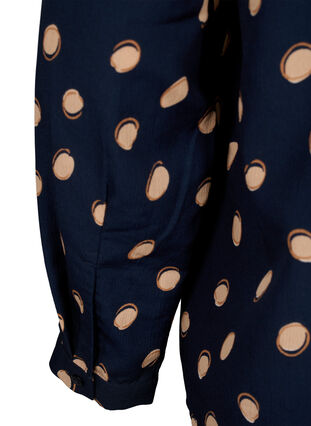 ZizziFLASH - Blouse met lange mouwen en print, Blue Double Dot, Packshot image number 3