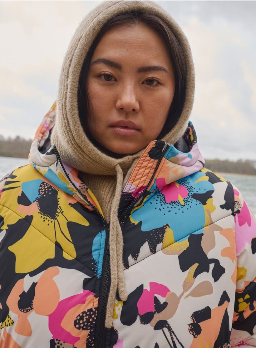 Zizzi Veste colorée avec capuche, , Model, 2