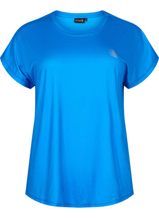 Zizzi T-shirt d'entraînement à manches courtes, Brilliant Blue, Packshot image number 0