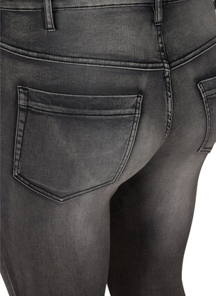 Zizzi Jean Amy super slim à taille haute, Dark Grey Denim, Packshot image number 3