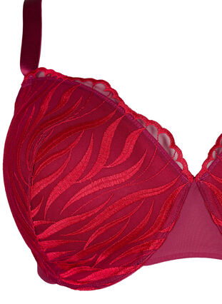 Zizzi Soutien-gorge moulé à motif brodé, Rhododendron, Packshot image number 2