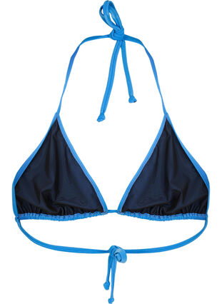 Zizzi Haut de bikini forme triangle de couleur unie, Nebulas Blue, Packshot image number 1