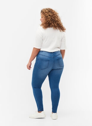 ZizziSuper slim Amy jeans met hoge taille, Light blue, Model image number 1