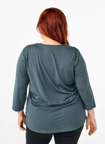 ZizziTraining blouse met 3/4 mouwen, Urban Chic, Model image number 1