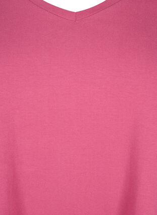 Zizzi T-shirt basique en coton de couleur unie, Malaga, Packshot image number 2