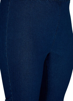 ZizziFLASH - denim capri broek met hoge taille en slanke pasvorm, Blue denim, Packshot image number 2