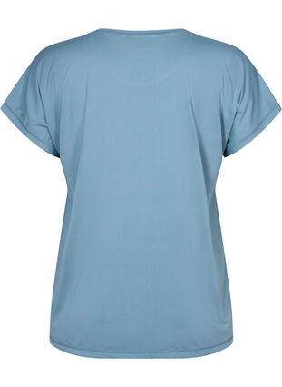 Zizzi T-shirt d'entraînement à manches courtes, Smoke Blue, Packshot image number 1