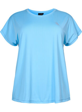 ZizziTrainings T-shirt met korte mouwen, Alaskan Blue, Packshot image number 0