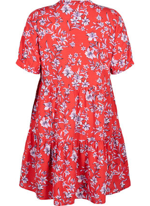 Zizzi FLASH - Robe trapèze imprimée, Poinsettia Flower, Packshot image number 1