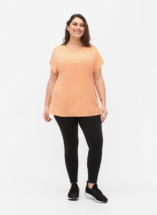 ZizziTrainings T-shirt met korte mouwen, Apricot Nectar, Model image number 2