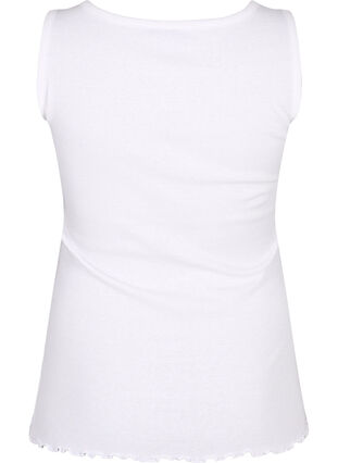 ZizziRibtanktop met knopen, Bright White, Packshot image number 1