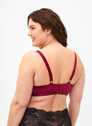 Zizzi Soutien-gorge moulé avec résille, Rhododendron, Model image number 1