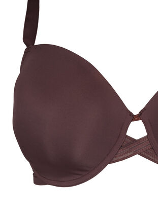 Zizzi Soutien-gorge moulé avec détail en forme de croix, Chicory Coffee, Packshot image number 2