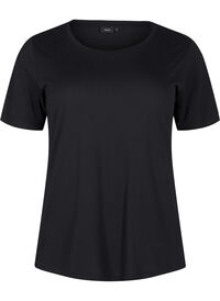 T-shirt van wol en viscose