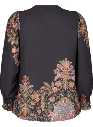 ZizziBlouse met paisley print, Black Paisley, Packshot image number 1