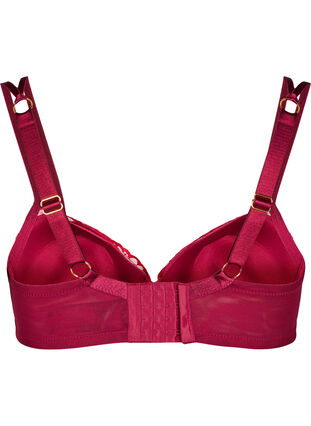 Zizzi Soutien-gorge moulé à motif brodé, Rhododendron, Packshot image number 1