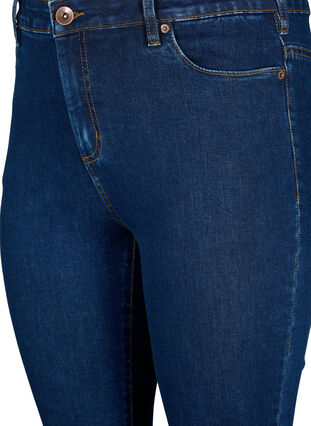 ZizziAmy jeans met een hoge taille en super slanke pasvorm, Dark blue, Packshot image number 2