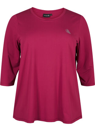 ZizziTraining blouse met 3/4 mouwen, Anemone, Packshot image number 0