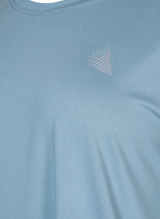 Zizzi T-shirt d'entraînement à manches courtes, Smoke Blue, Packshot image number 2