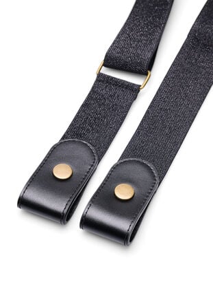 Zizzi Ceinture élastique avec lurex, Black, Packshot image number 1