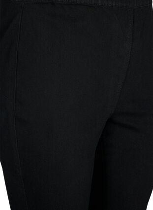 ZizziFLASH - denim capri broek met hoge taille en slanke pasvorm, Black, Packshot image number 2