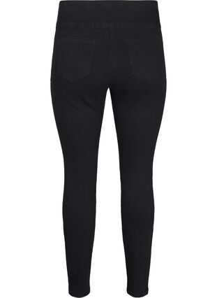 ZizziStretchy jeggings met hoge taille, Black, Packshot image number 1