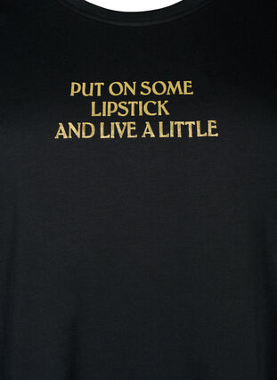 ZizziFLASH - T-shirt met motief, Black Lips, Packshot image number 2