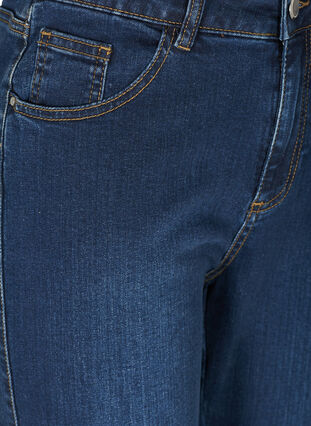 ZizziEllen bootcut jeans met hoge taille, Dark Blue, Packshot image number 2