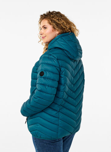 Zizzi Veste légère à capuche, Legion Blue, Model image number 1