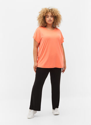Zizzi T-shirt d'entraînement à manches courtes, Living Coral, Model image number 2