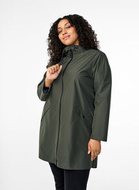 Veste de pluie avec poches et capuche, Peat, Model