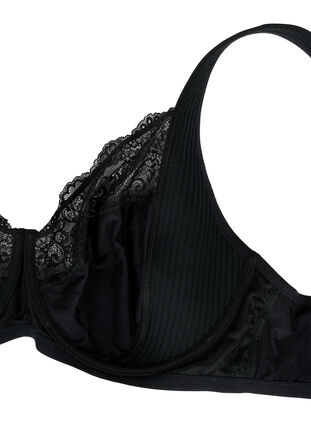 Zizzi Soutien-gorge intégral avec bretelles rembourrées, Black, Packshot image number 3