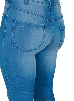 Zizzi Jean Amy super slim à taille haute, Light blue, Packshot image number 3