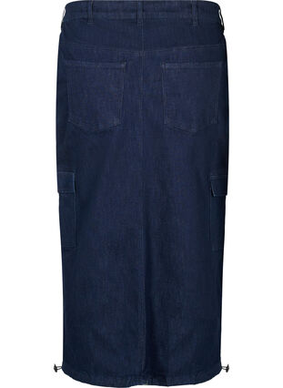 ZizziDenim maxi-rok, Dark Blue Denim, Packshot image number 1