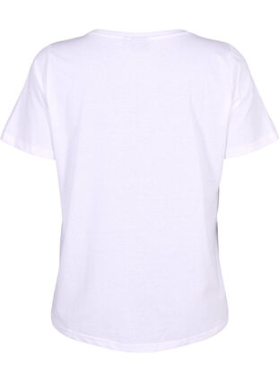 ZizziFLASH - T-shirt met motief, Bright White Heart, Packshot image number 1