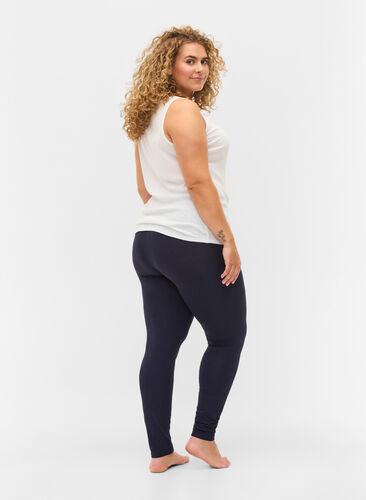 Zizzi Leggings basiques en viscose, Night Sky, Model image number 1