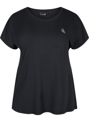Zizzi T-shirt , Black, Packshot image number 0