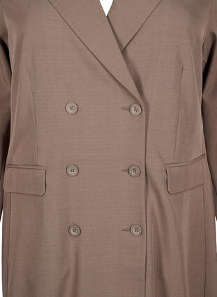 Zizzi Robe blazer croisée, Walnut, Packshot image number 2