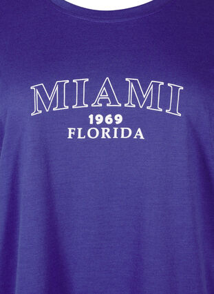 ZizziFLASH - T-shirt met motief, Royal Blue Miami, Packshot image number 2