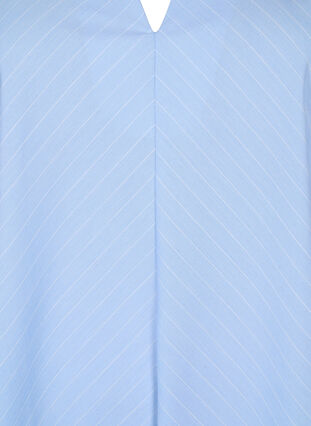 ZizziStriped jurk met 3/4 mouw, Blue Stripe, Packshot image number 2