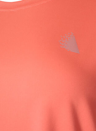 Zizzi T-shirt d'entraînement à manches courtes, Living Coral, Packshot image number 2