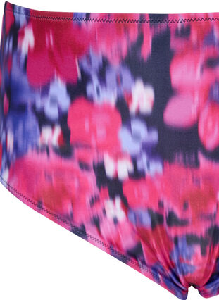 ZizziBikinibroekje met print en hoge taille, Pink Flower AOP, Packshot image number 2