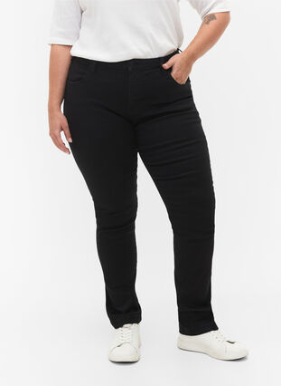 Zizzi  Emily jeans slim fit taille normale, Black, Model image number 3