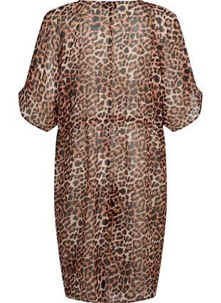 Zizzi Kimono de plage avec imprimé, Leopard, Packshot image number 1