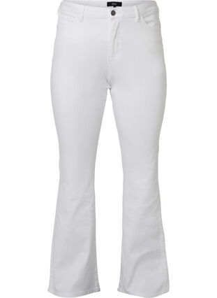 Zizzi Jeans bootcut Ellen à taille haute, White, Packshot image number 0